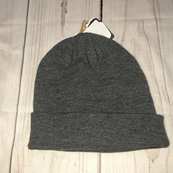 Turtle Fur Explorer Knit Cuffed Beanie Hat Charcoal Gray - Picture 3 of 4